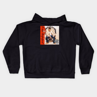 OUTKAST OF PODKAST MIKE RAP COVER DESIGN by Mister Morris Kids Hoodie